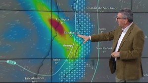 'Más cargadito hacia lo inferior': Este será el monto de lluvia que caerá en Santiago este lunes 'Más cargadito hacia lo inferior': Este será el monto de lluvia que caerá en Santiago este lunes