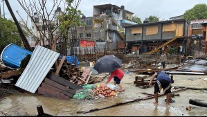 Destrucción por el huracán Erick: Niño muere arrastrado por un río que su madre intentaba cruzar en plena inundación Destrucción por el huracán Erick: Niño muere arrastrado por un río que su madre intentaba cruzar en plena inundación