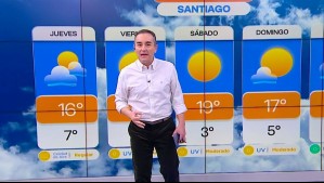 'Una tarde bastante grata': Anuncian cambio drástico de temperatura en Santiago para este viernes 'Una tarde bastante grata': Anuncian cambio drástico de temperatura en Santiago para este viernes