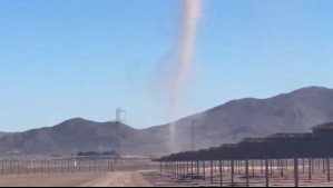 'Son muy comunes en el desierto': El sorprendente registro de un 'diablo de polvo' en Antofagasta