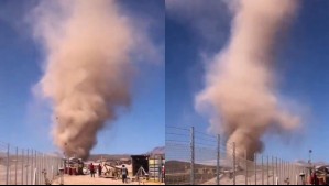 'Supererrático, como tirar un trompo': Colosal diablo de polvo es captado en el desierto de Atacama