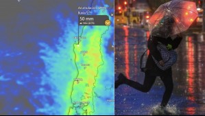 Sistema frontal sobre Biobío por varios días: Pronostican hasta 50 mm de lluvia, fuertes vientos y tormentas eléctricas