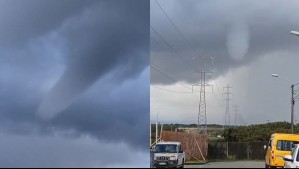 'Da cuenta de la gran inestabilidad que se vivía': Graban una llamativa nube embudo sobre Puerto Montt
