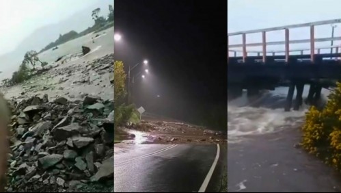 'Sectores con más de 200 mm de agua': Alerta en Los Lagos por lluvias intensas que continuarán este lunes