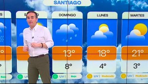 'Probabilidad de lloviznas o garúa en diversos puntos de la Región Metropolitana': Así amanecerá Santiago este viernes 'Probabilidad de lloviznas o garúa en diversos puntos de la Región Metropolitana': Así amanecerá Santiago este viernes