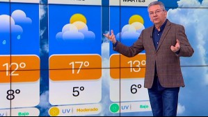 'No van a estar tan bajas las temperaturas': Sábado lluvioso para Santiago pronostica Jaime Leyton 'No van a estar tan bajas las temperaturas': Sábado lluvioso para Santiago pronostica Jaime Leyton