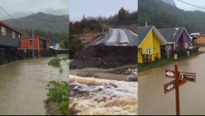 Acumulados de 'más de 180 milímetros en 60 horas': Declaran alerta roja en Aysén por fuertes lluvias e inundaciones