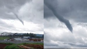 La inusual nube con características de tornado que sorprendió a los habitantes de Collipulli: 'Se formó esa estela' La inusual nube con características de tornado que sorprendió a los habitantes de Collipulli: 'Se formó esa estela'