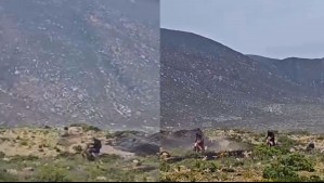'Qué estúpidos': Indignación por turistas captados en video manejando en motos sobre el Desierto Florido 'Qué estúpidos': Indignación por turistas captados en video manejando en motos sobre el Desierto Florido
