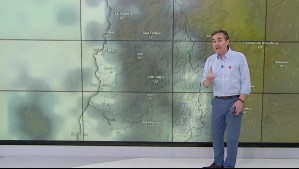 'Tendremos un bajón bien pronunciado en las temperaturas': En este sector de la zona centro hay probabilidad de chubasco