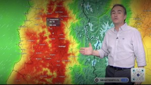 Pronóstico para Santiago hasta el 14 de diciembre: Calor el lunes y probabilidad de chubascos nuevamente en la semana