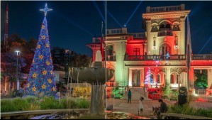 Panorama navideño gratuito en Santiago: El árbol mide 14 metros y tiene lindos efectos visuales