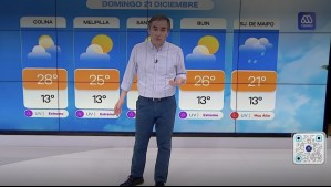 Este es el pronóstico del tiempo de Alejandro Sepúlveda para este domingo 21 de diciembre
