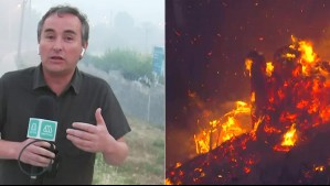 'Parece densa niebla': Así se ve el 'manto de humo' que cubre a esta comuna arrasada por el fuego
