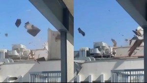 Impactantes registros del fuerte viento en Valparaíso: Rachas de 77 km/h provocan daños en el Hospital Carlos Van Buren