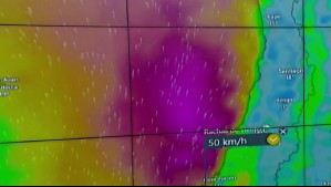 'Se intensifican los vientos' en la costa de la zona central y el centro sur: Aquí rondarían los 50 km/h