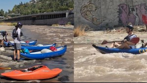 Así es viajar por el Río Mapocho en kayak: 'Una experiencia que todos los santiaguinos deberían tener'