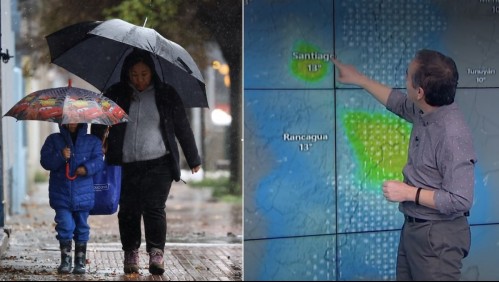 Pronóstico de lluvia para el fin de semana en Chile: Desde el extremo sur hasta Santiago y Valparaíso esperan lluvia