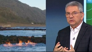 'Una de las grandes conclusiones del cambio climático': Registran fuego en el océano de Isla Mocha