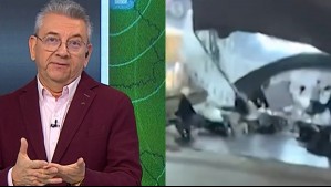 'Se lo llevó casi todo': Registran en video el momento en que una fuerte ráfaga barre la estructura de un local