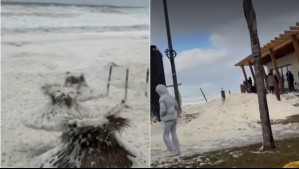 Masiva cantidad de espuma marina cubrió estas playas de Argentina: Así se produjo este fenómeno