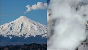 'Espectáculo natural': Captan en video la emisión de gases y vapor de agua del volcán Villarrica