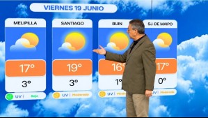 'A abrigarse desde temprano': Este es el pronóstico de Jaime Leyton para este viernes 19 de junio