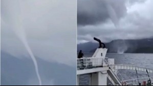 Impactantes registros de una tromba marina en Puerto Montt: Jaime Leyton explica cómo se produce este fenómeno