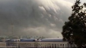 'Tiene un aspecto de película de terror': Registran en video a impresionante 'tsunami atmosférico'