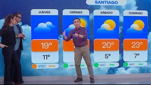 'Probabilidad de chubascos en Santiago' para este viernes: Sepúlveda cree que será un día cálido 'con hartas cosas'