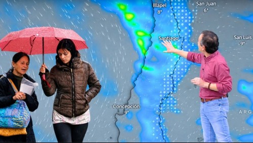 Lluvia y temperaturas en Santiago esta semana: 'El sábado ingresa un nuevo sistema frontal'