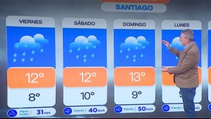 Jaime Leyton actualiza pronóstico de lluvia: Se viene 'uno de los pulsos más intensos desde la RM hasta Atacama'