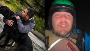 Heroica acción: Concejal participa en el rescate de un perro que estuvo atrapado por horas en el río Maipo