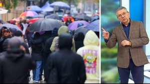'Notoriamente más importante': Jaime Leyton revela a qué hora se intensificará la lluvia y cuánta agua caerá en Santiago