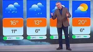 Las lluvias persistirán hasta este martes en Santiago: Pronostican una tarde con temperaturas por debajo del promedio