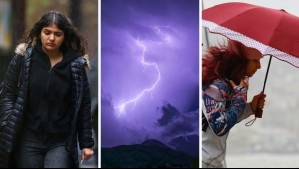 Lluvias, tormentas eléctricas y viento de 80 km/h: Precipitaciones se extenderán a 11 regiones durante este domingo