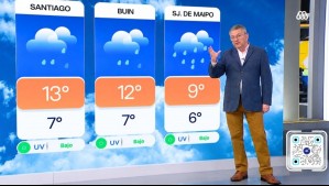 Jaime Leyton actualiza pronóstico para Santiago hasta el próximo jueves: Hay probabilidad de lluvia durante estos 3 días