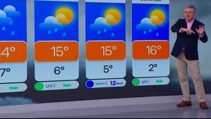 'Ingresa una masa de aire frío' y siguen las lluvias en Santiago: La temperatura comenzará a bajar desde este jueves