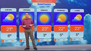 'Se despeja el cielo y llega aire fresco' a Santiago este viernes: Pronostican mañanas frías para el resto de la semana