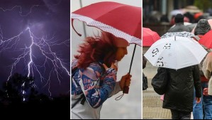 Lluvias, vientos y tormentas eléctricas se extenderán por 12 regiones: Pronostican un temporal para este domingo