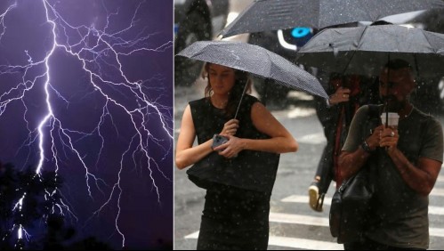 Lluvias abarcarán 10 regiones durante este martes: Aquí habrá precipitaciones con vientos y tormentas eléctricas