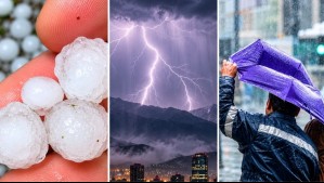 Granizos, tormentas y chubascos muy intensos: Así llegará el sistema frontal a Coquimbo, Valparaíso, la RM y O´Higgins