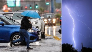 Confirmado: Precipitaciones y tormentas eléctricas afectarán Valparaíso, la Región Metropolitana y O'Higgins este lunes