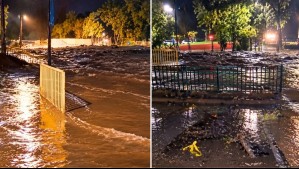 Nueva emergencia en Las Condes dispara alerta SAE: Agua y barro descienden por Quebrada Honda tras intensas lluvias